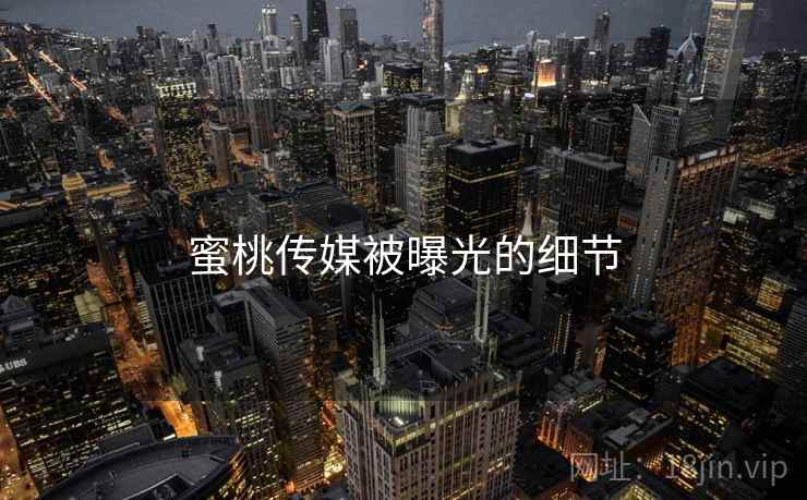 蜜桃传媒被曝光的细节