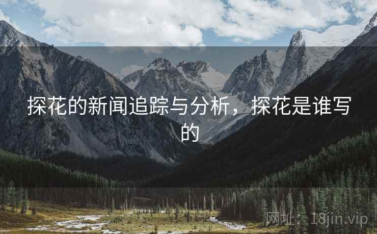 探花的新闻追踪与分析，探花是谁写的