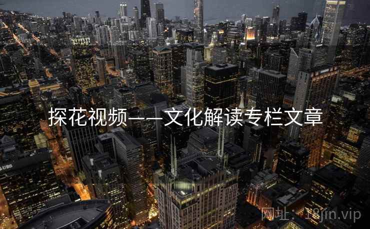 探花视频——文化解读专栏文章