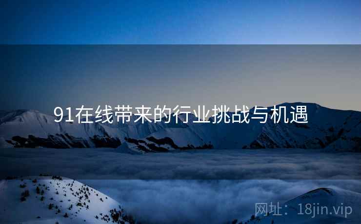 91在线带来的行业挑战与机遇 91在线带来的行业挑战与机遇